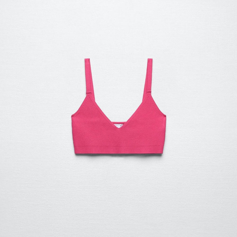 Zara knit cropped top
